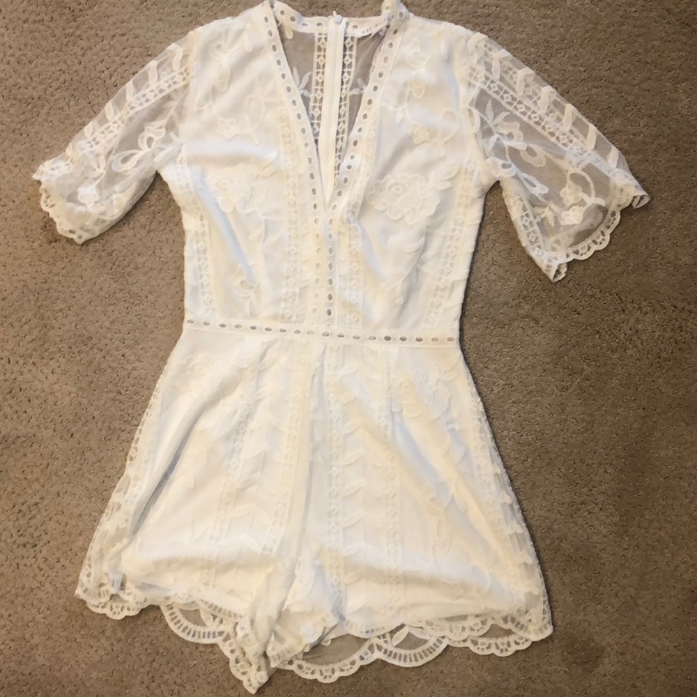 Socialite lace romper
